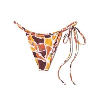 iNAMORATA Las Olas Bottom - Mustard Mosaic | Size M